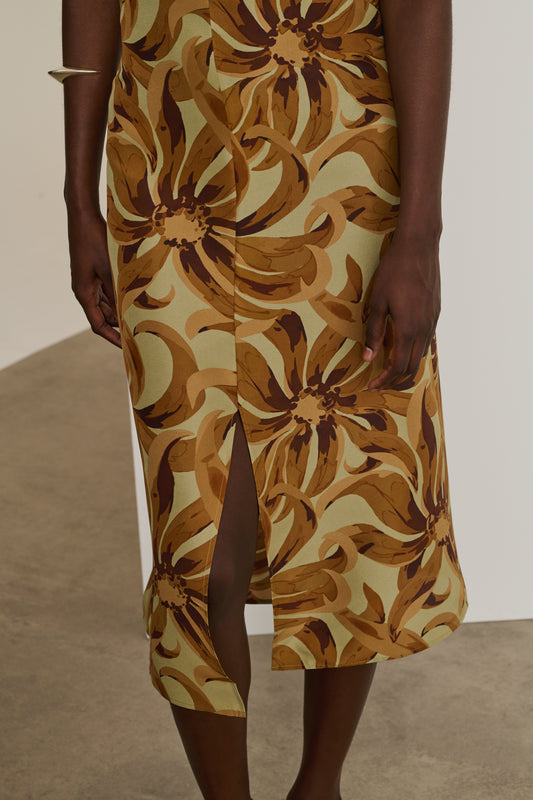 Ella dress - Orange/Clay - Silk - Women