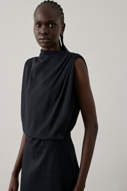 Robe Gemma - Noir - Coton - Femme