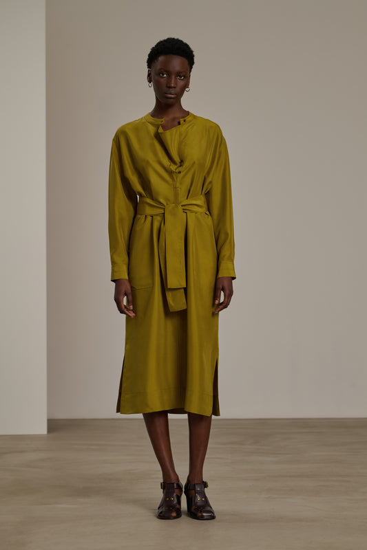 Cabourg dress - Absinthe - Silk - Women