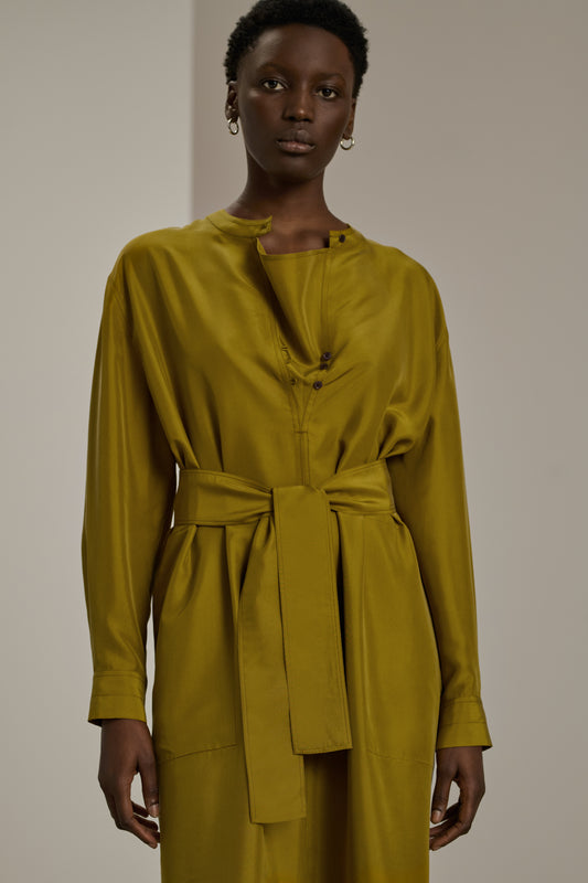 Cabourg dress - Absinthe - Silk - Women