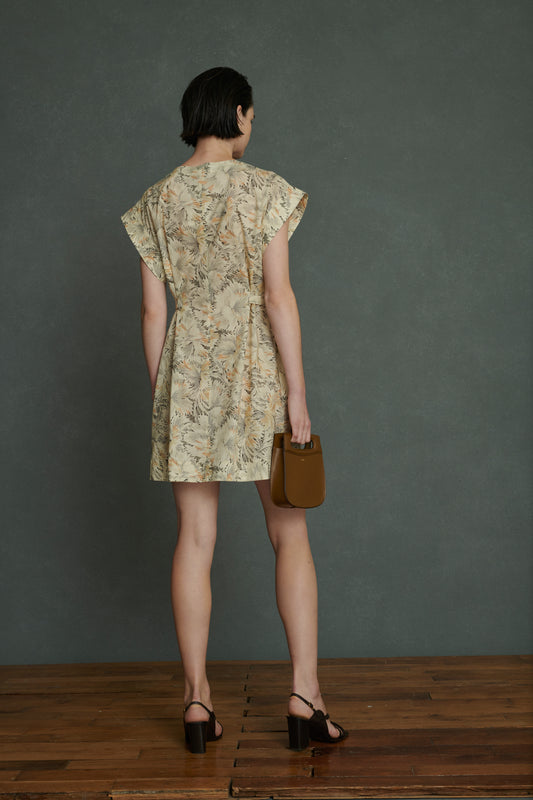 Robe Alba - Beige/Gris - Coton - Femme