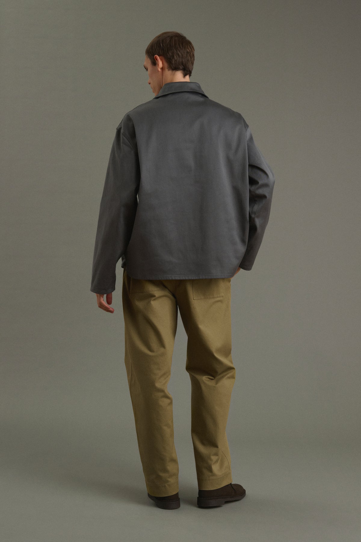 Pierre smock - Dark Grey - Cotton - Men vue 4