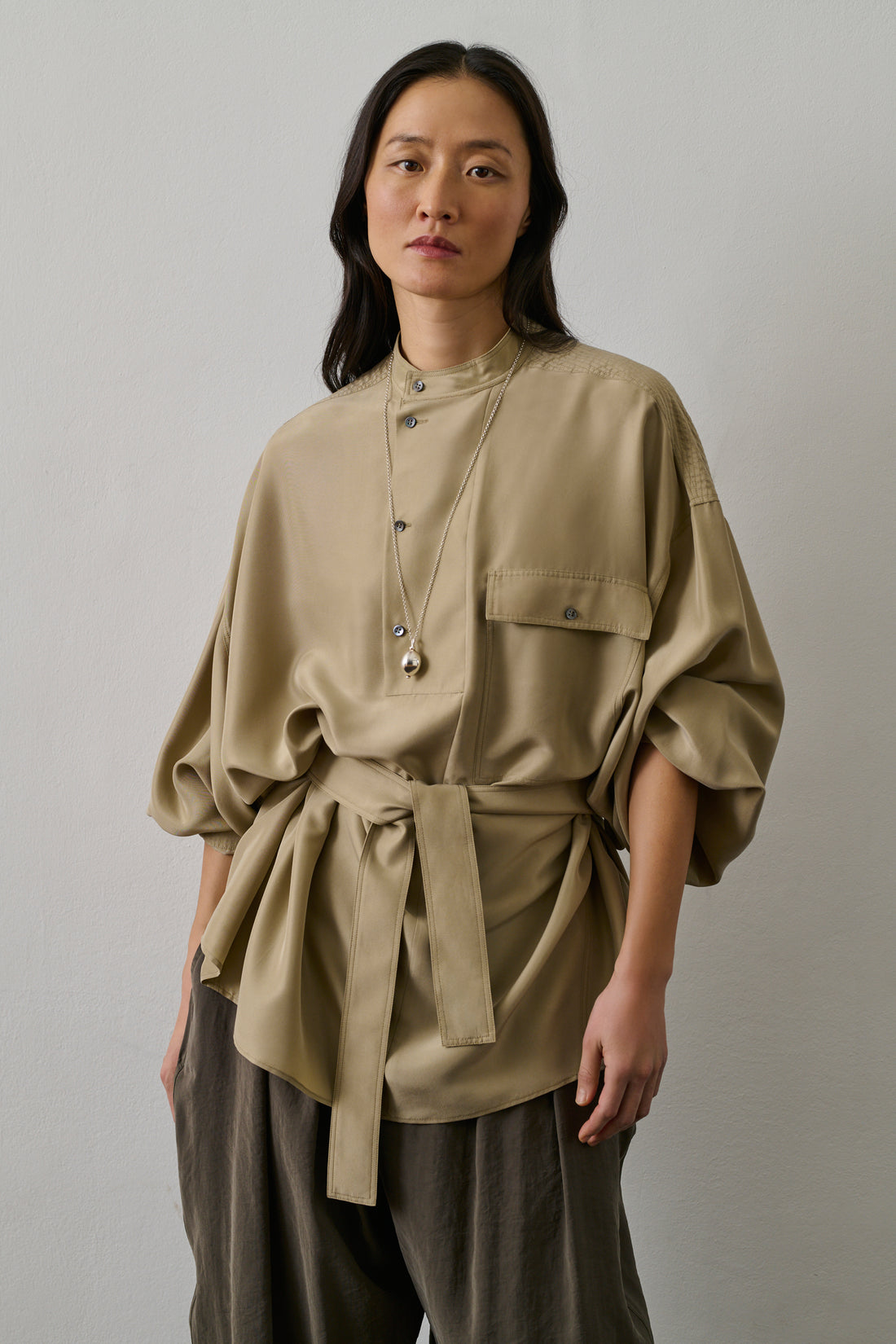 Chemise Glasgow - Beige - Soie - Femme