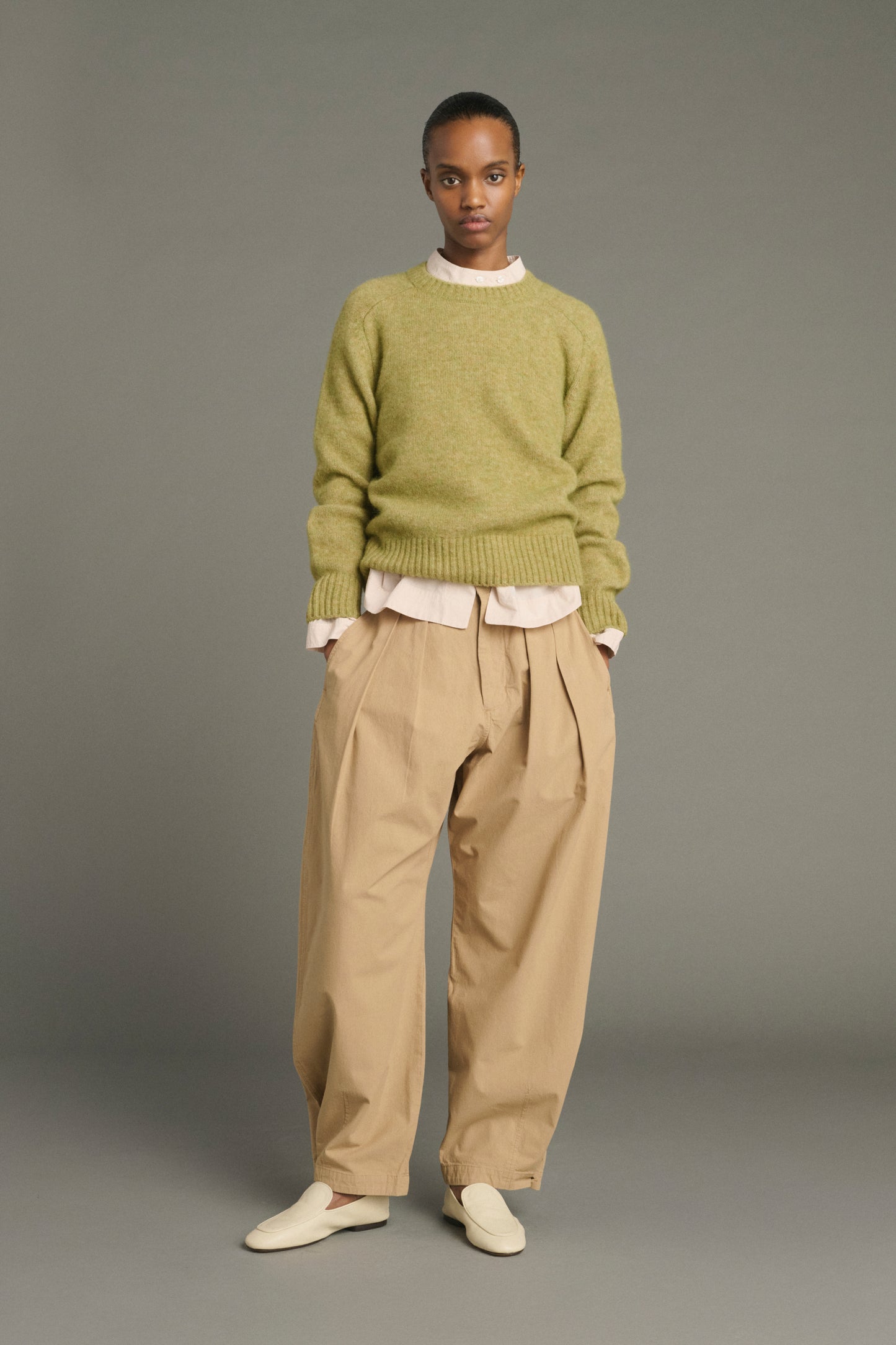 Envie Pullover - Sage - Wool - Women