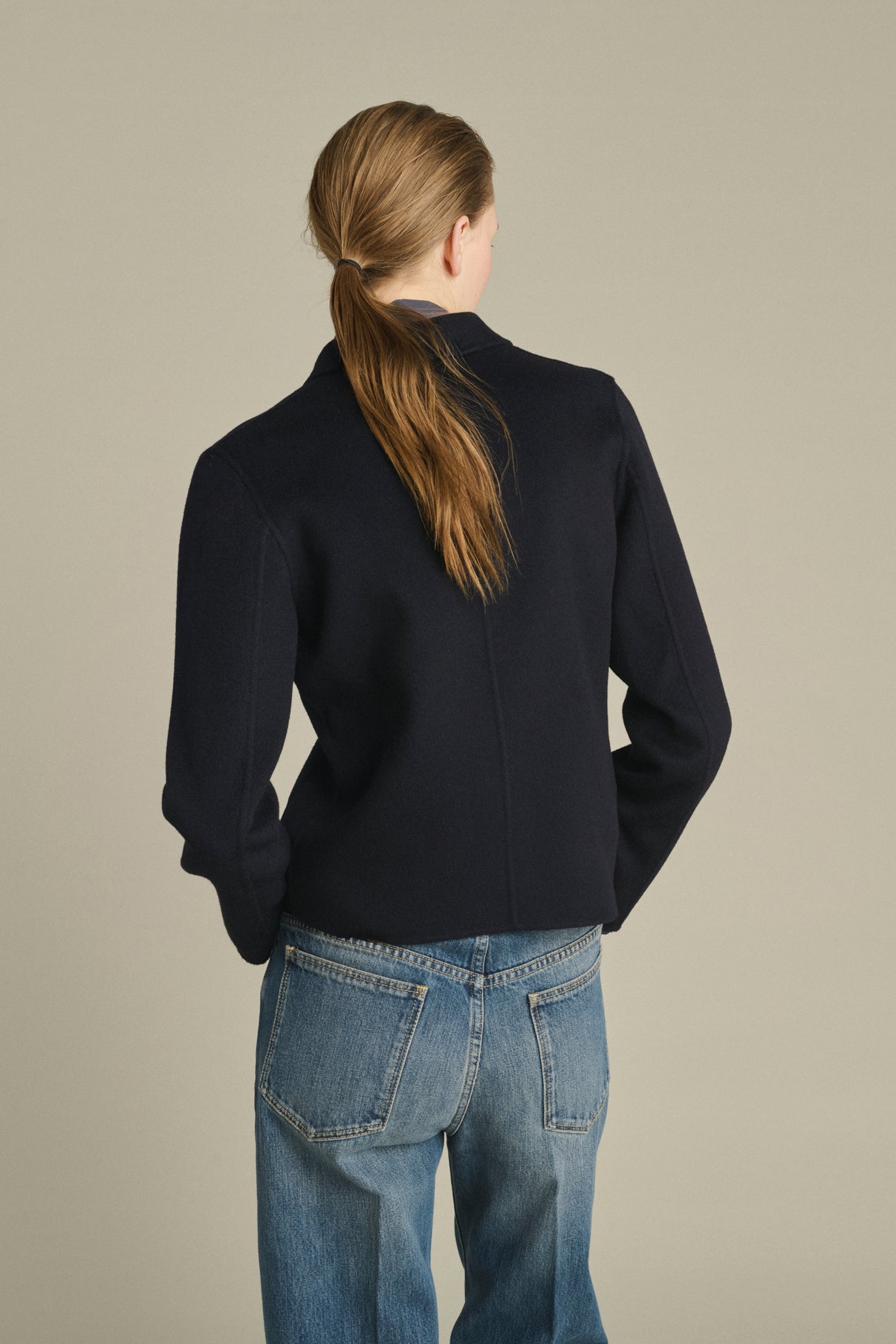 Hespera Jacket - Deep Navy - Wool - Women vue 4