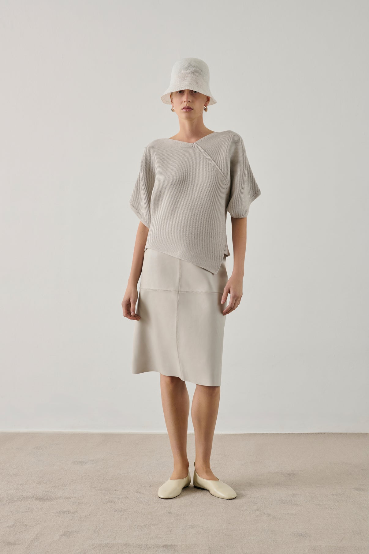 Essaouira pullover - Pale Grey - Cotton - Women vue 1