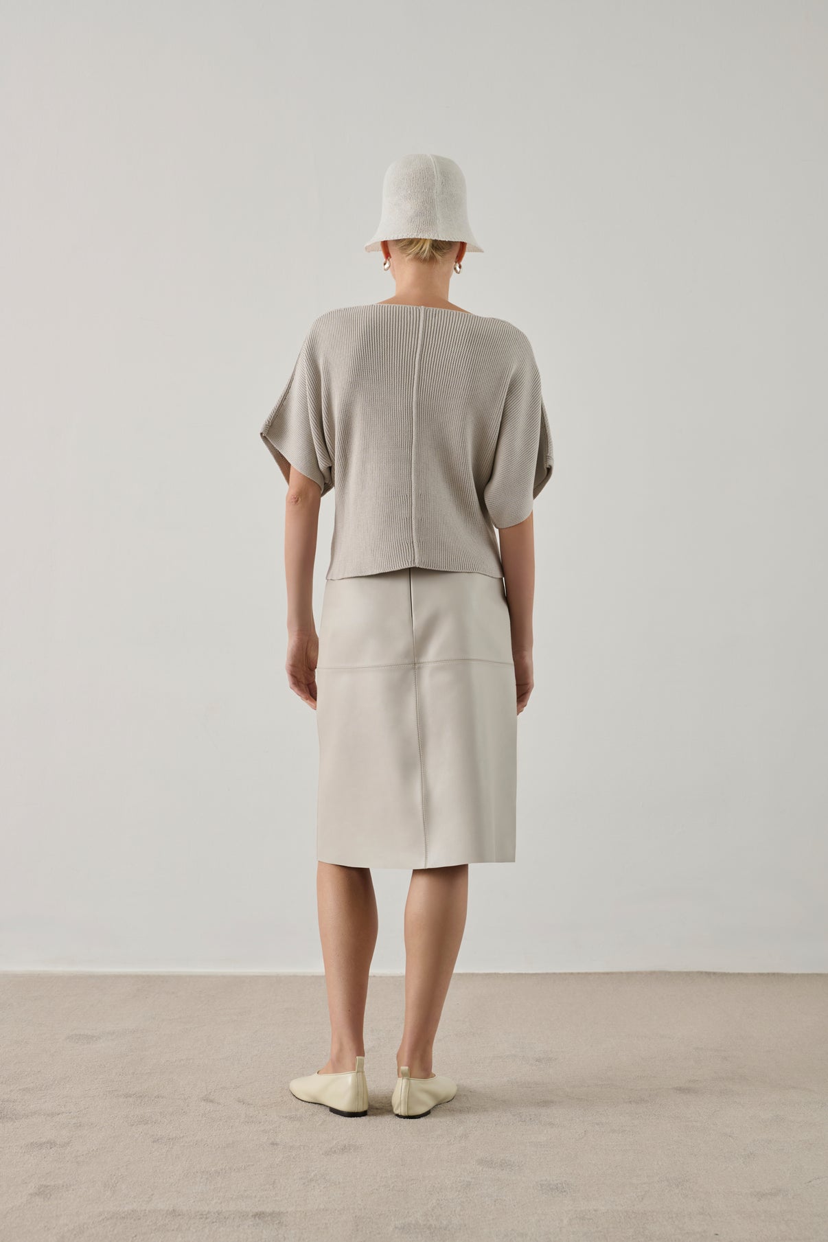 Essaouira pullover - Pale Grey - Cotton - Women vue 3