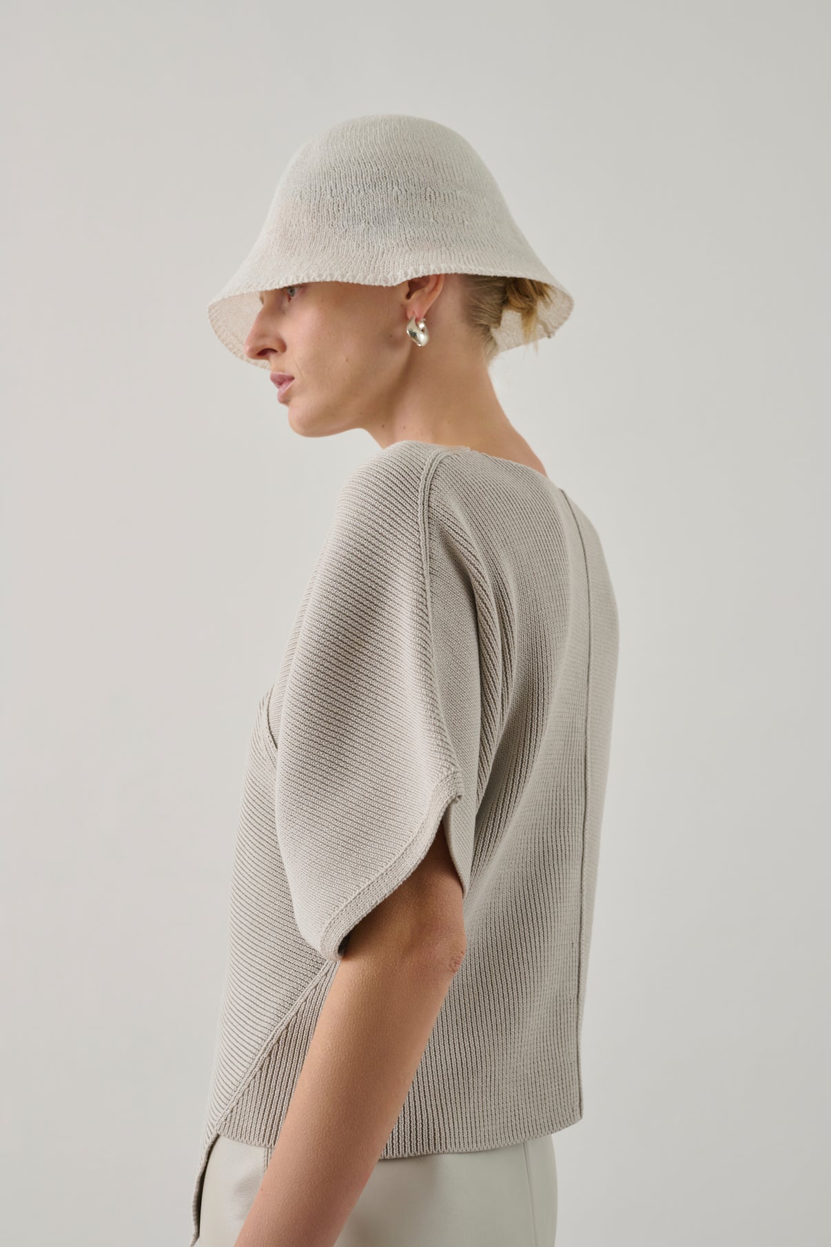 Essaouira pullover - Pale Grey - Cotton - Women vue 4
