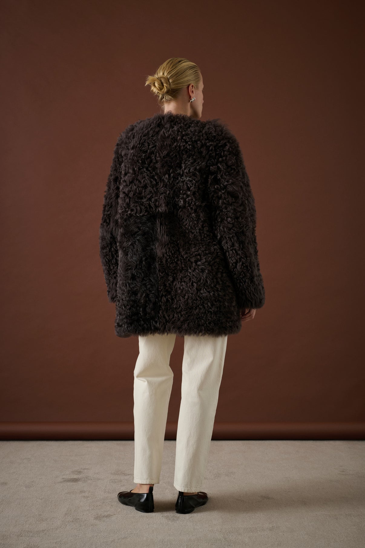 Manteau Sven - Marron Foncé - Cuir - Femme vue 2