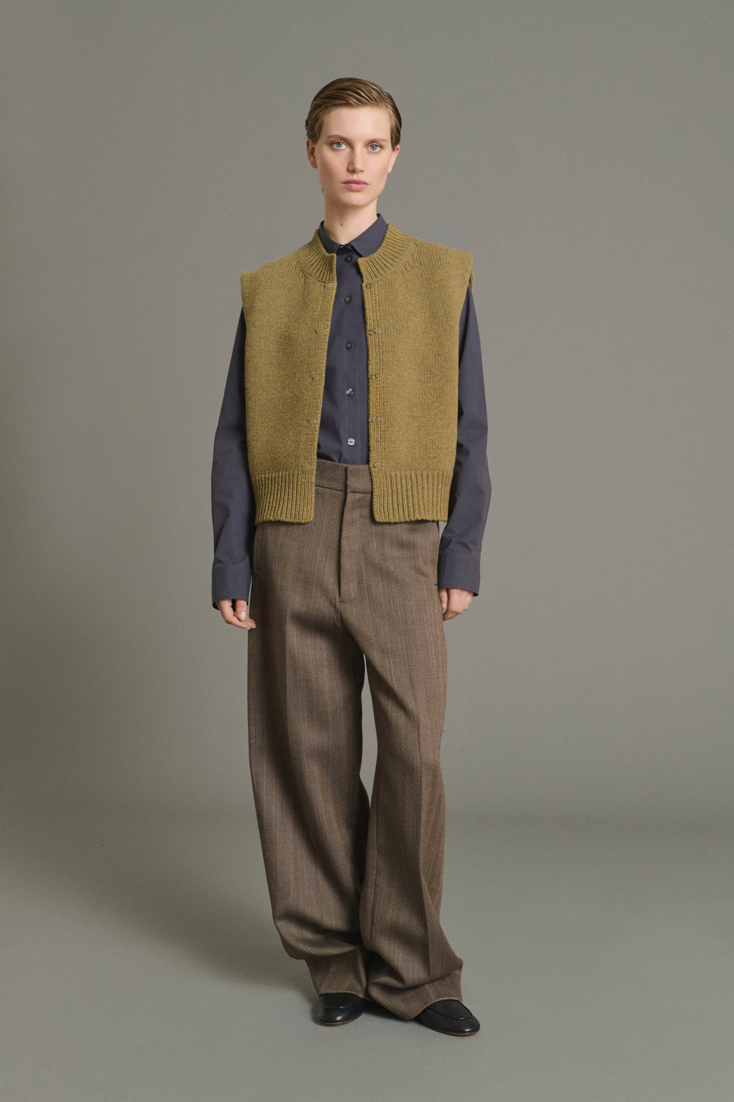 Kalyanee Cardigan - Lime - Wool - Women