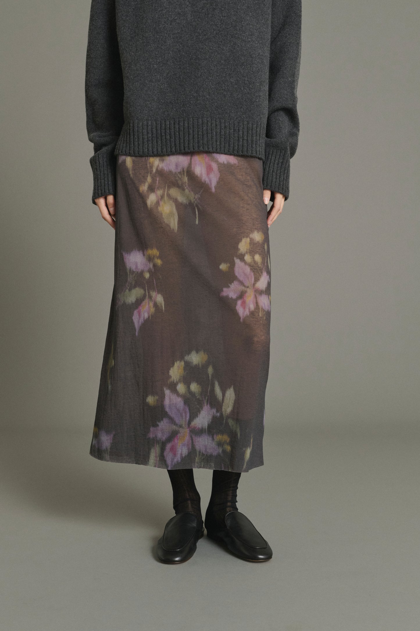 Skirt Bahia - Anthracite/Purple - Cotton - Women