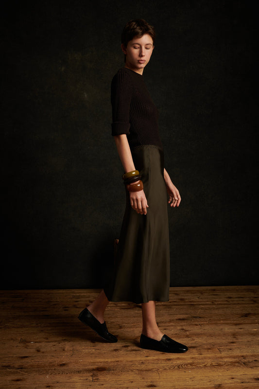 FEVER KHAKI SKIRT