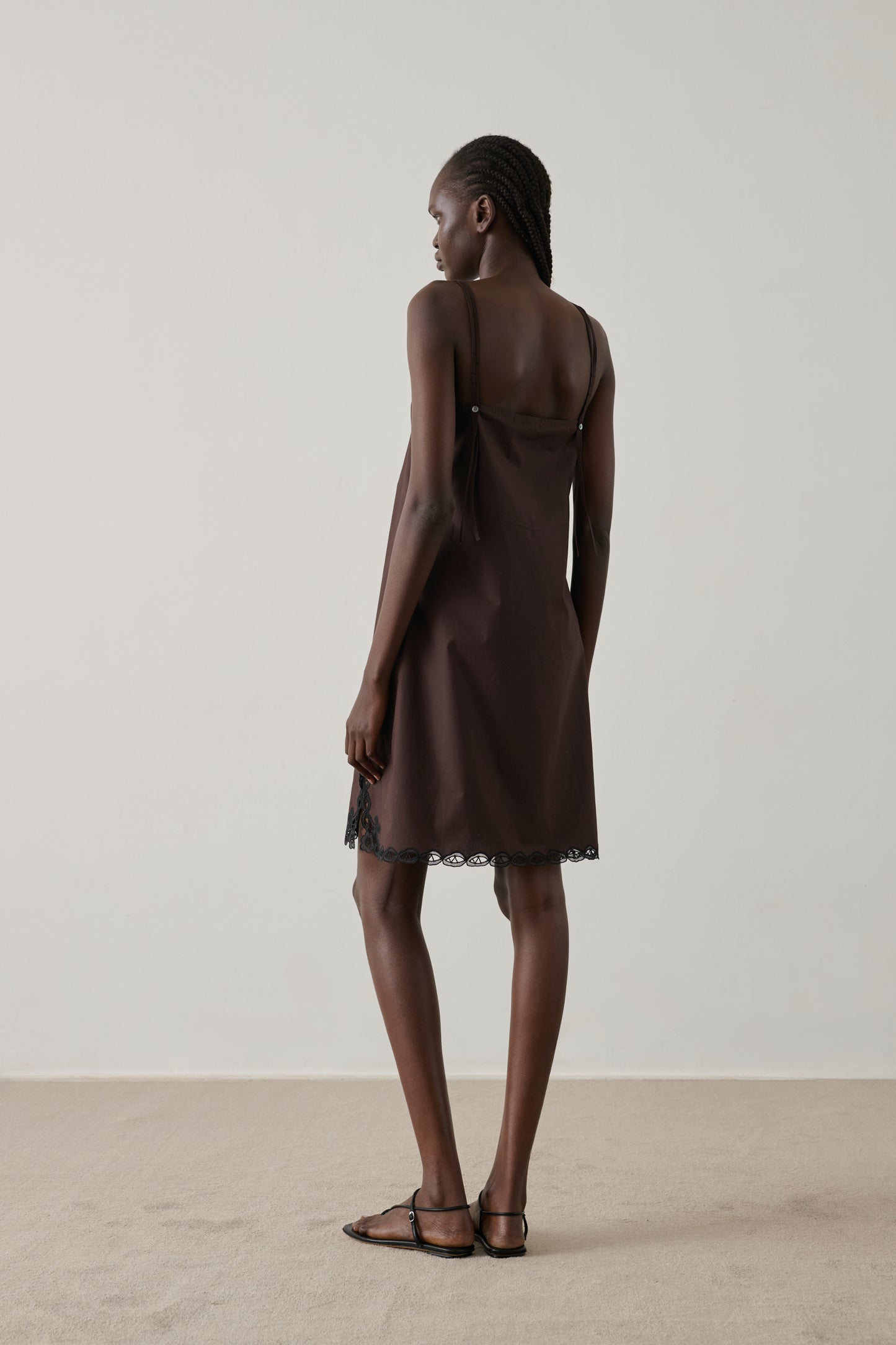 Robe Hillary - Marron Foncé - Coton - Femme