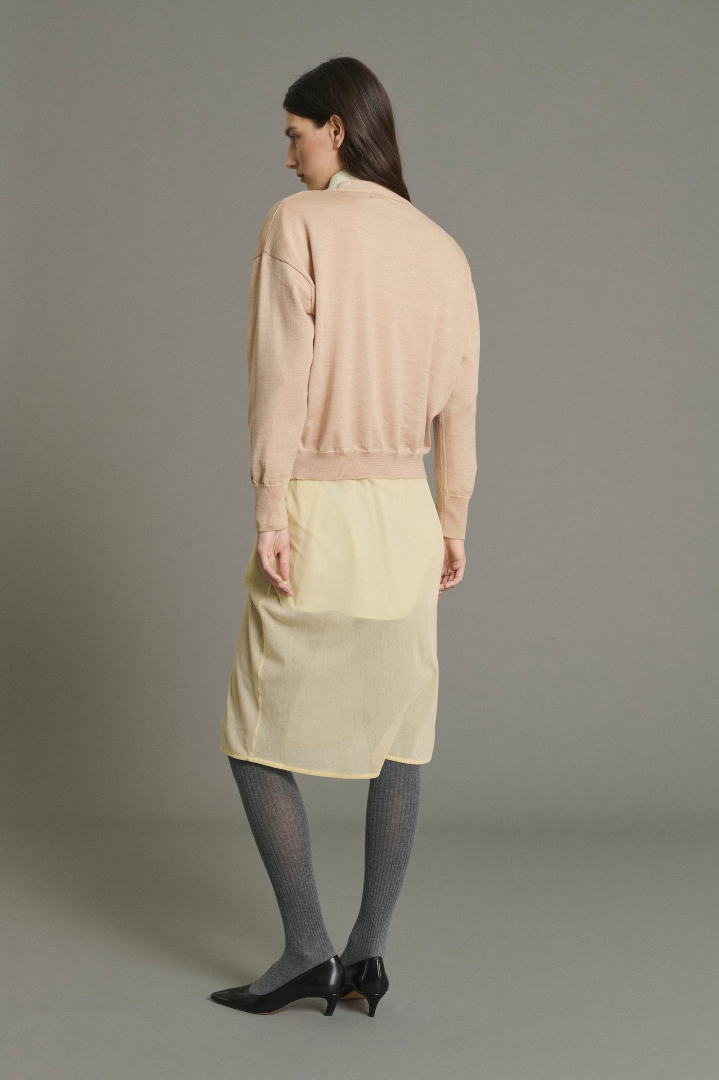 Idem Cardigan - Blush Beige - Merino Wool - Women