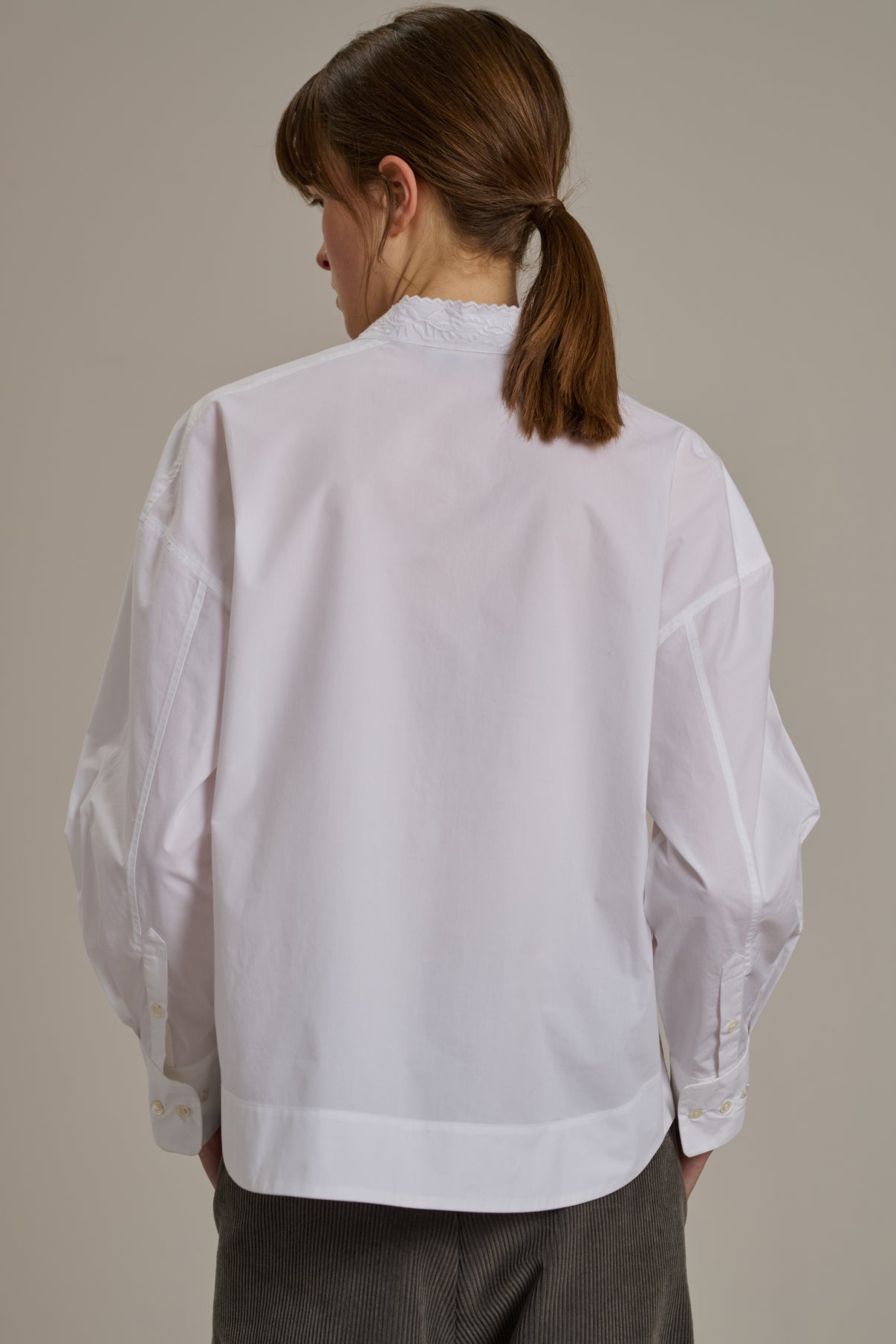 Chemise Poeme - Blanc - Coton - Femme vue 2