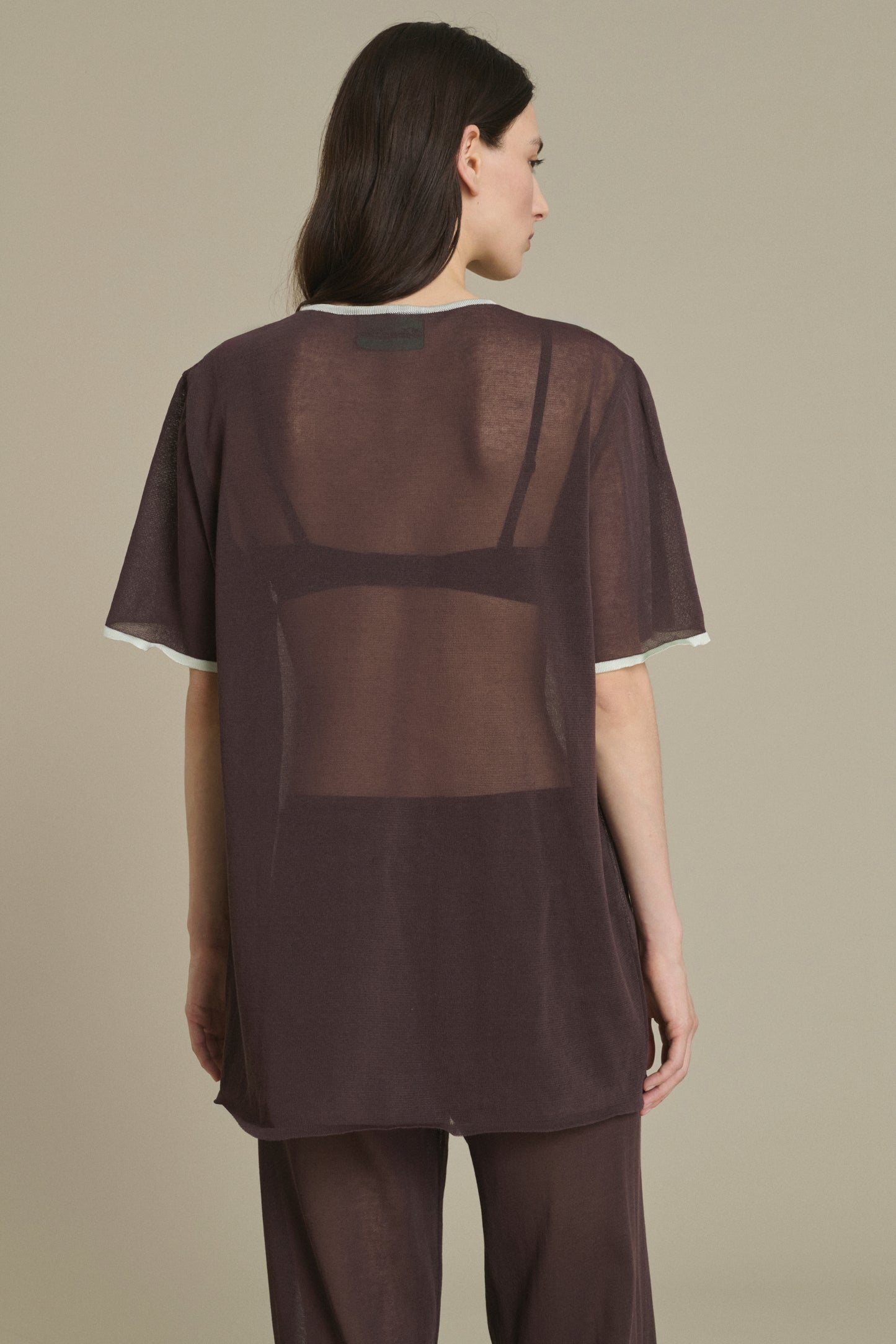 Dua chocolate T-shirt in knit Soeur & TL180 - Soeur