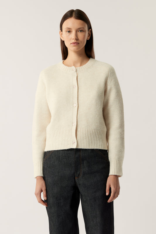 Cardigan Lyne - Ecru - Femme