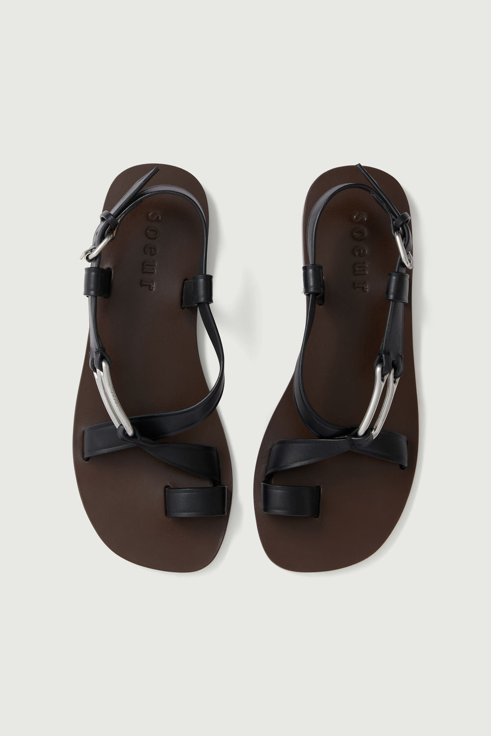 Cordoue sandals - Black - Leather - Women vue 4