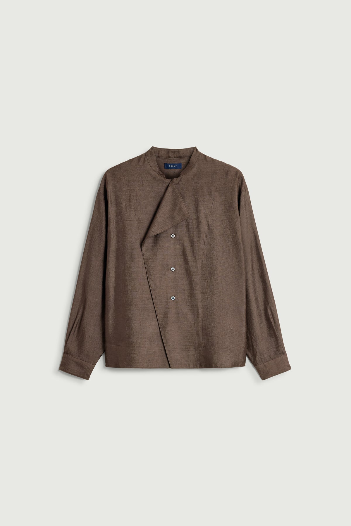 Blouse Hampton - Dark Brown - Silk - Women
