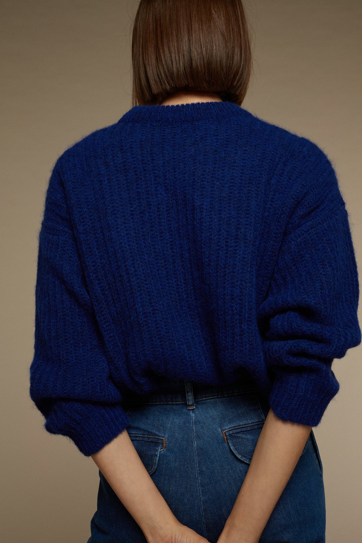 PULLOVER GINETTE MÉLANGE ECRU vue 5