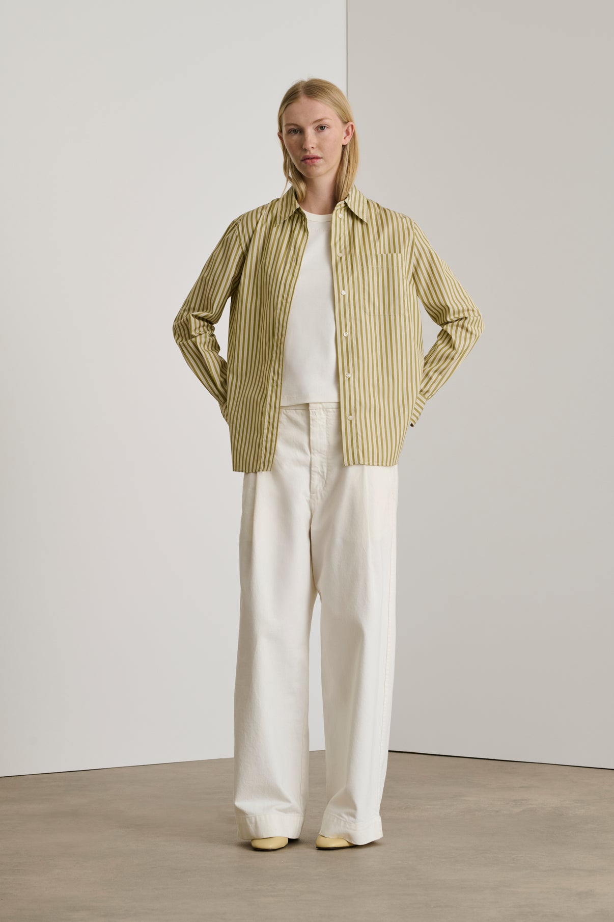 Chemise Alphee - Bronze/Écru - Coton - Femme vue 1
