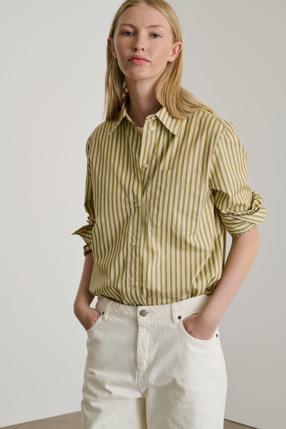 Chemise Alphee - Bronze/Écru - Coton - Femme vue 5